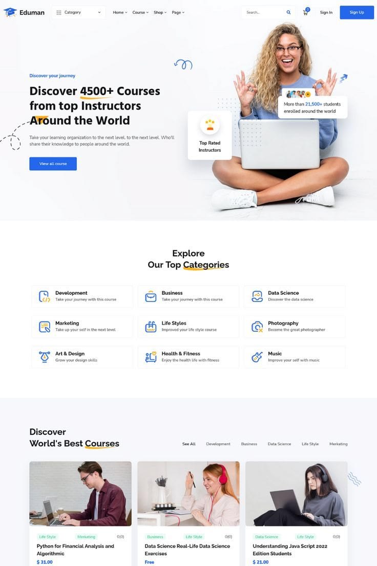 Modèle de site web
